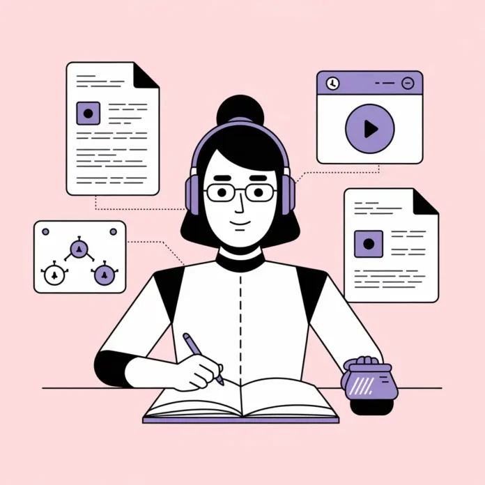 NotebookLM features displayed through AI-powered document analysis tools