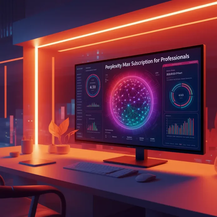 Perplexity Max subscription for professionals using AI