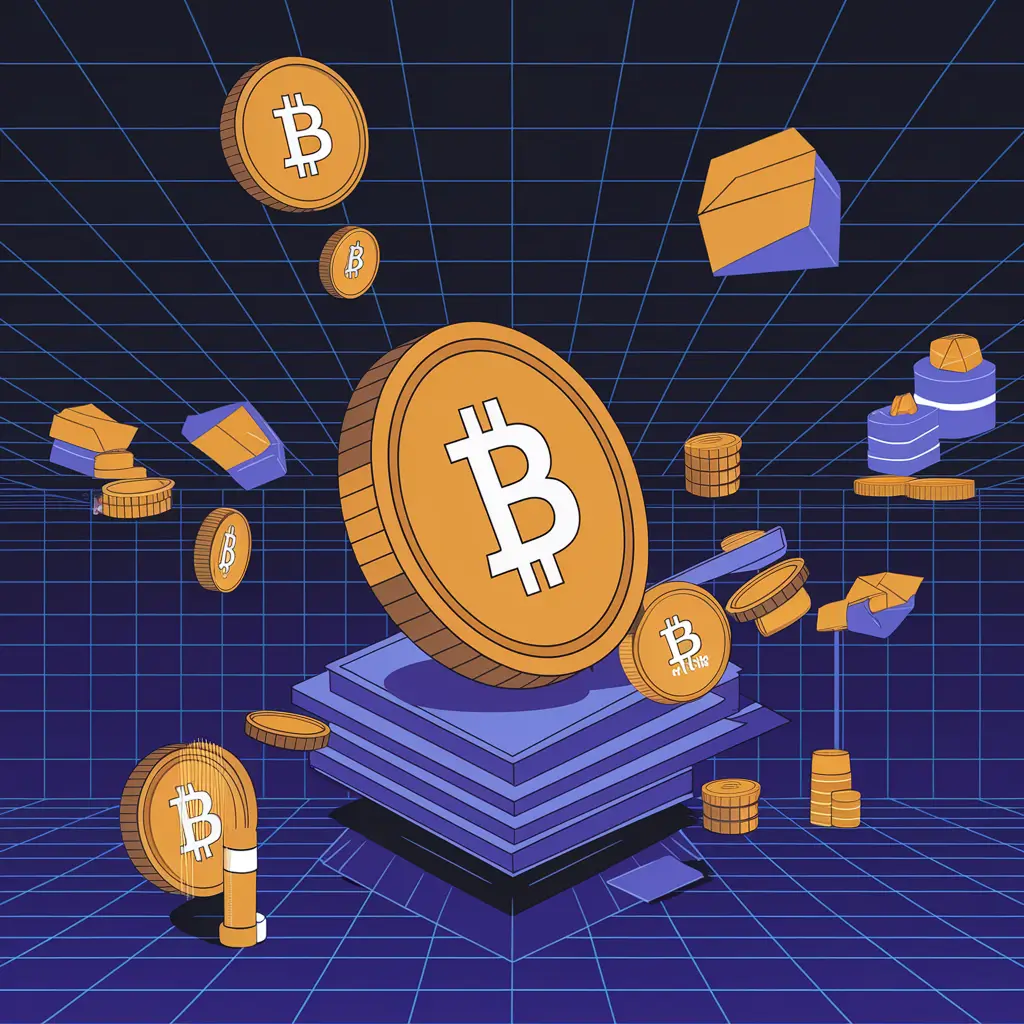 Bitcoin Price Prediction graphic showing upward trajectory