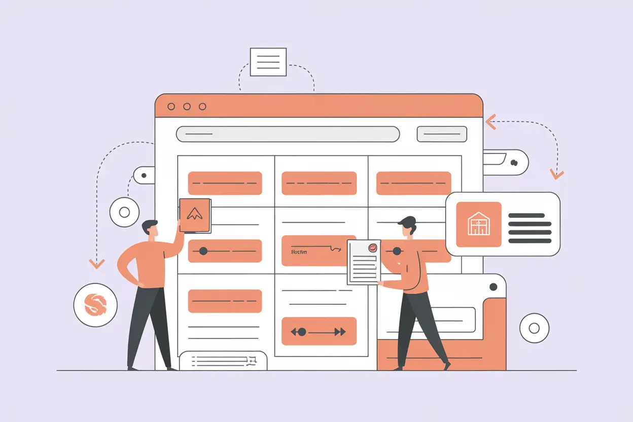 Visual dashboard showing steps for automating the real estate sales funnel with n8n