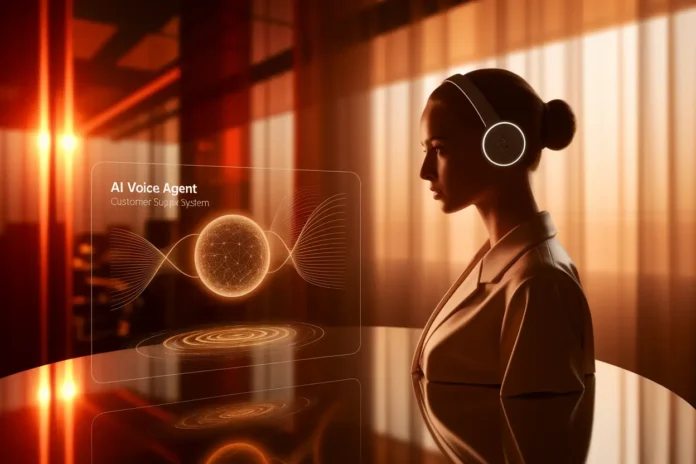 AI voice agent system used for seamless human-machine interaction