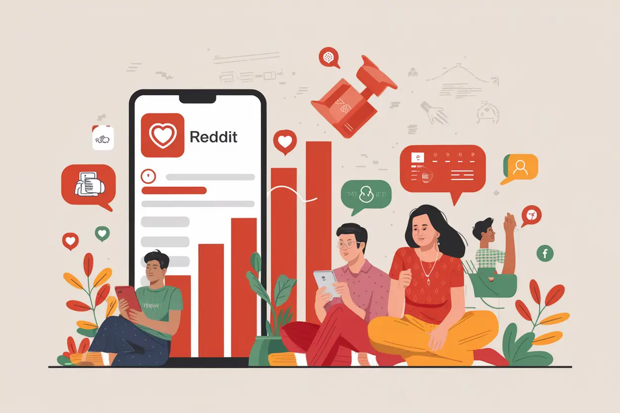 Global map showing Reddit users by country