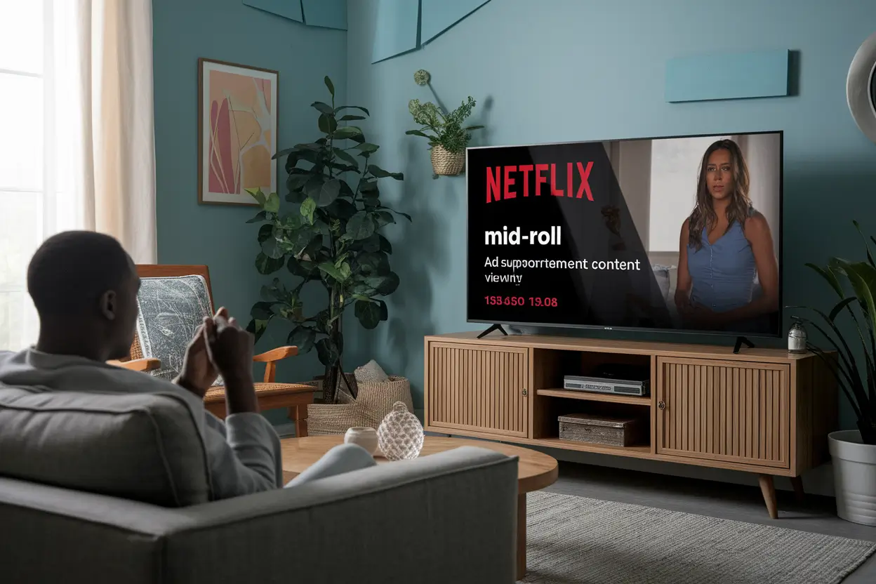 Impressions at Netflix advertising analytics dashboard visual