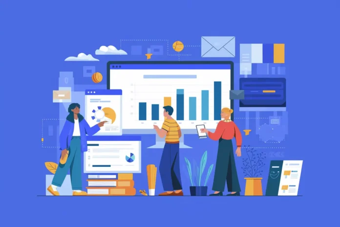 Lead generation platforms dashboard showing analytics and contact form capture