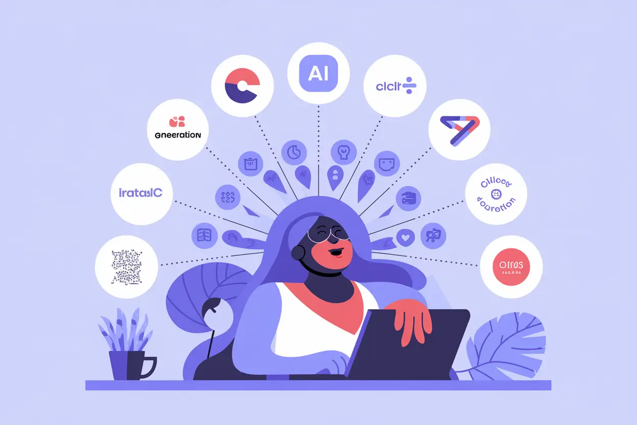 Generative AI Statistics 2025 data visualization showing industry trends and growth insights