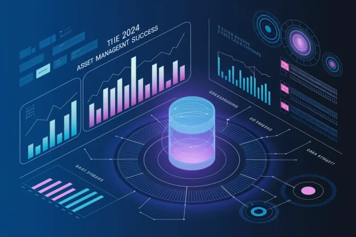 Illustration showing the benefits of AI in asset management optimizing financial data and portfolio analytics for 2024 success