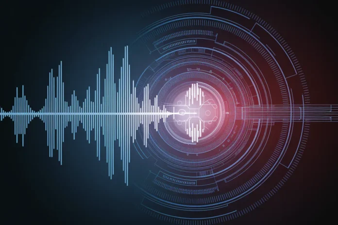 Illustration showing the Voice AI surge transforming businesses with speech technology