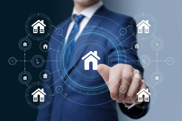 Real Estate AI Agent Development dashboard with property insights and analytics