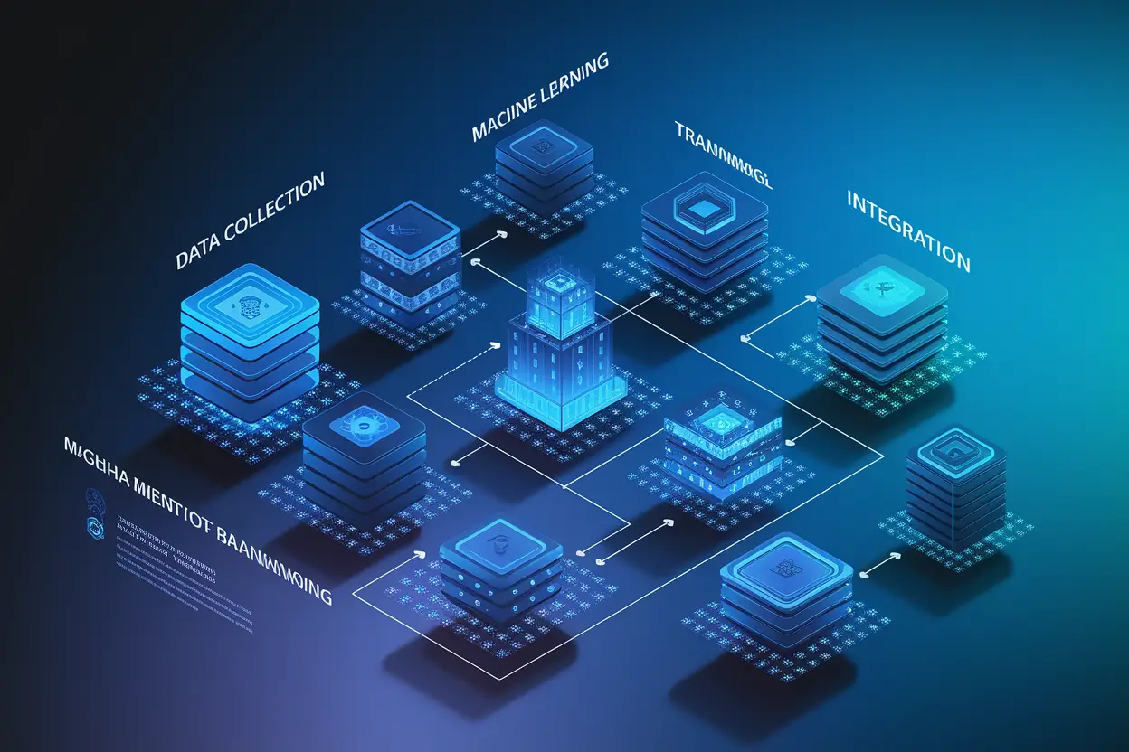 Illustration showing Top 10 AI Development Companies in the USA 2026 leading innovation in artificial intelligence