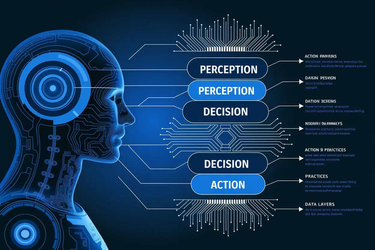 Illustration showing AI Agent Design Best Practices in action