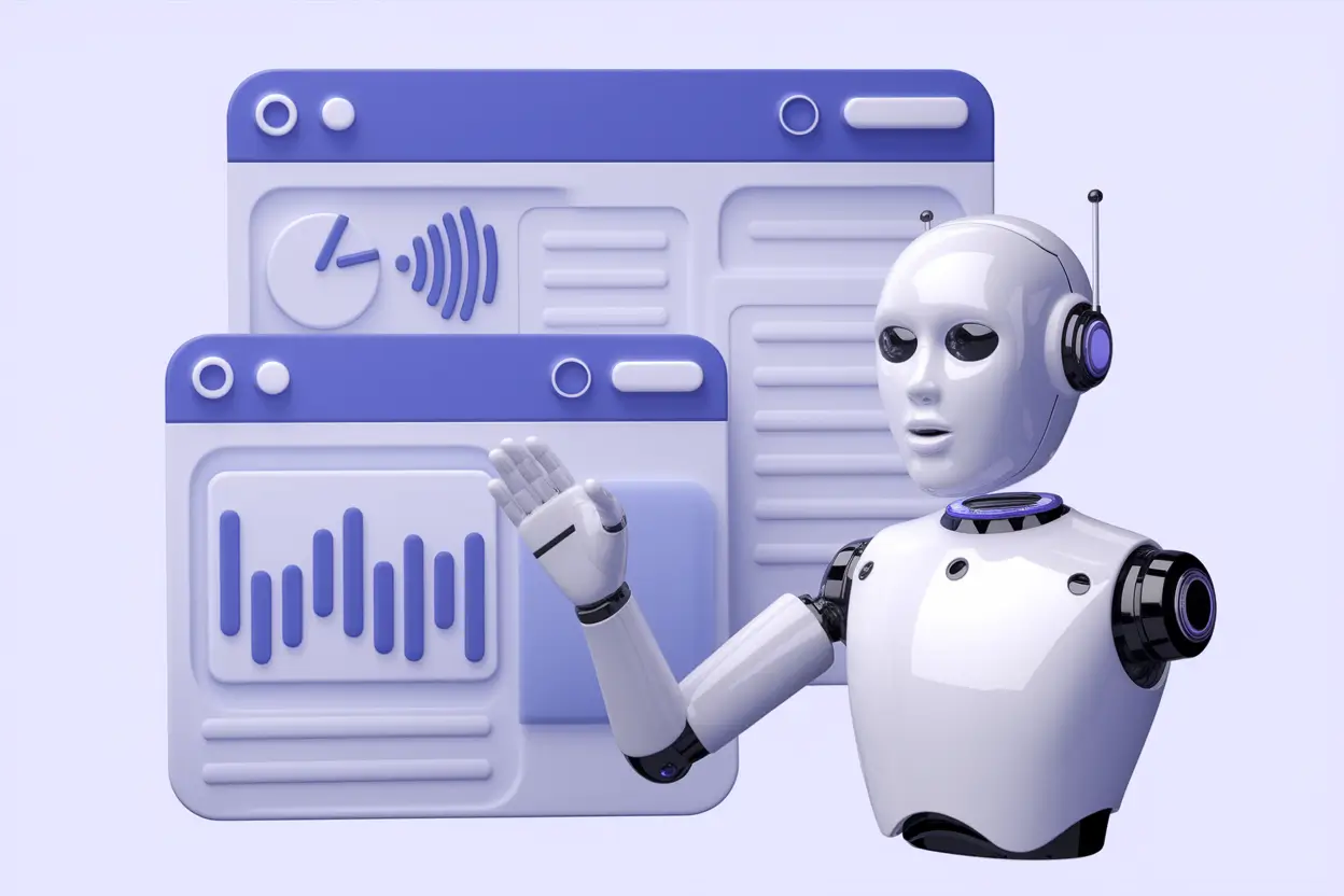 Illustration of AI Voice Bots helping SaaS companies deliver personalization through voice-driven user interaction