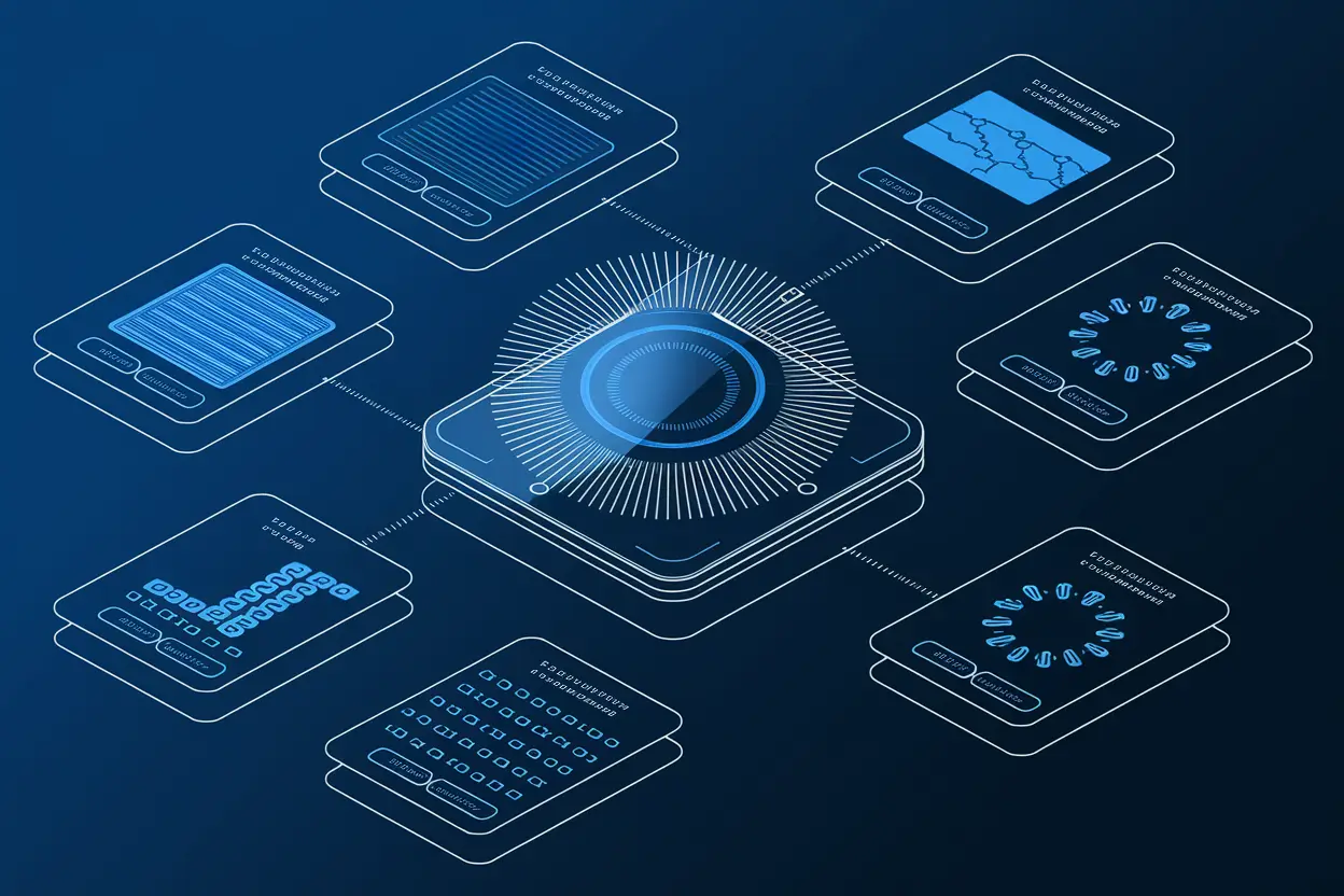 Vision AI technology analyzing digital visual data in real time for automation