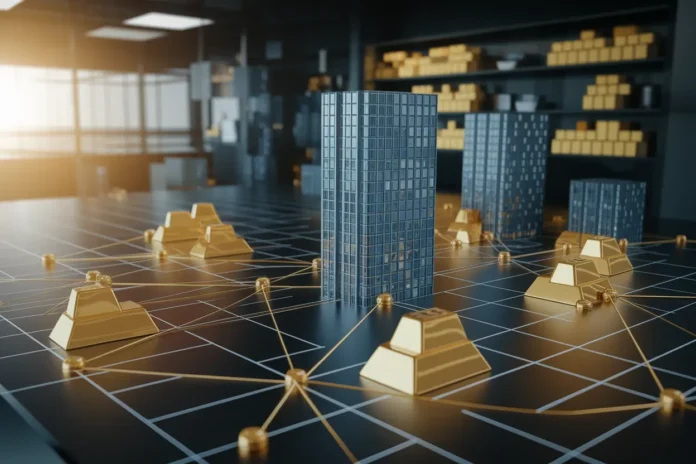 Infographic illustrating Building RWAs in 2026 process using blockchain networks