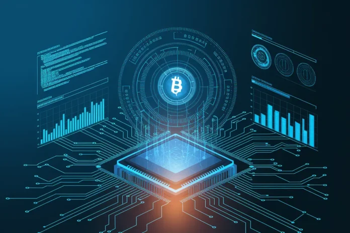 Diagram showing how AI is reducing smart contract development costs through automation and auditing efficiency