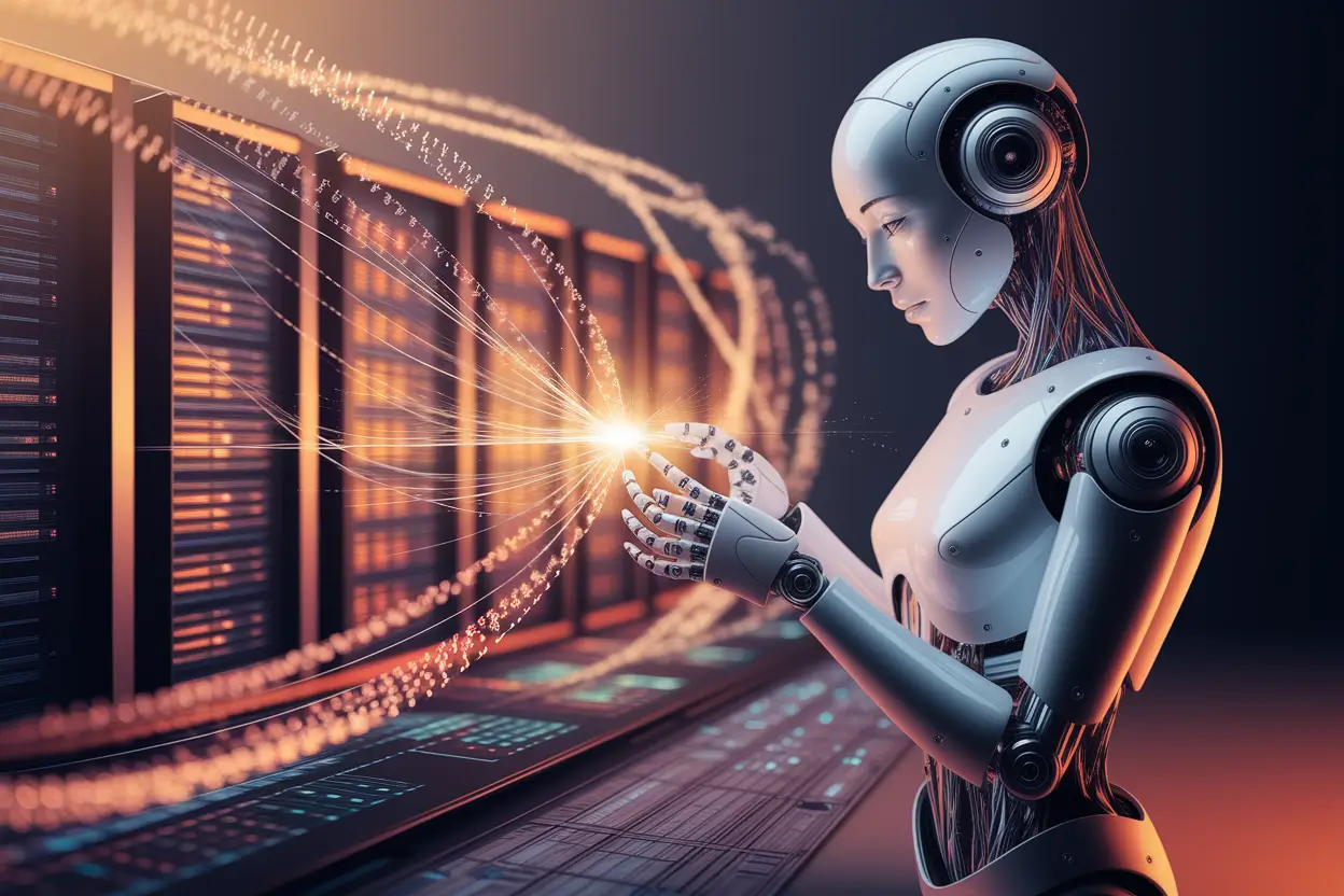 Illustration representing Top 10 AI + Blockchain Startups to Watch in 2026