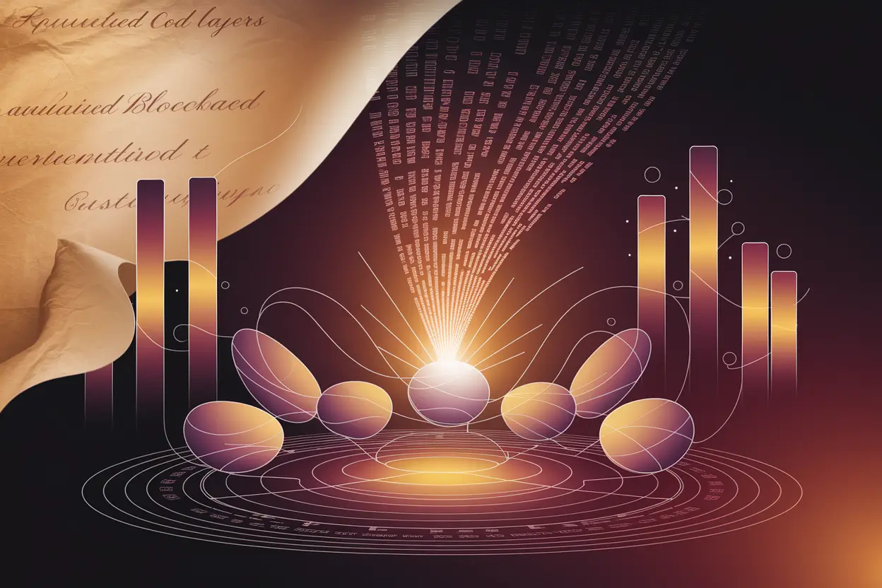 illustration showing blockchain network adapting to Latest Crypto Regulations for smart contract compliance