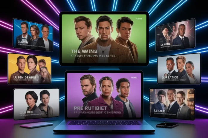 Poster collage showing upcoming web series in 2026 on multiple streaming platforms