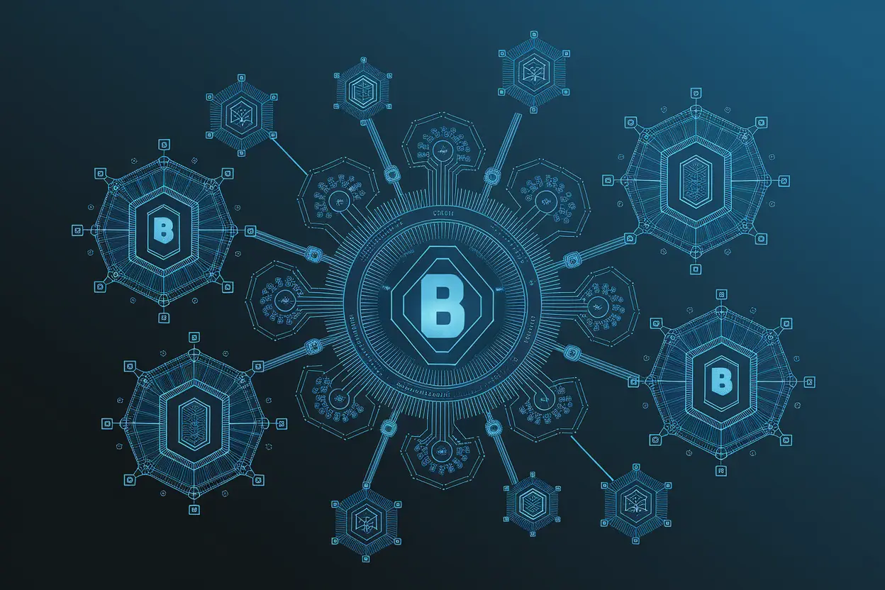 AI vs Blockchain technologies comparison showing intelligence and trust in digital transformation