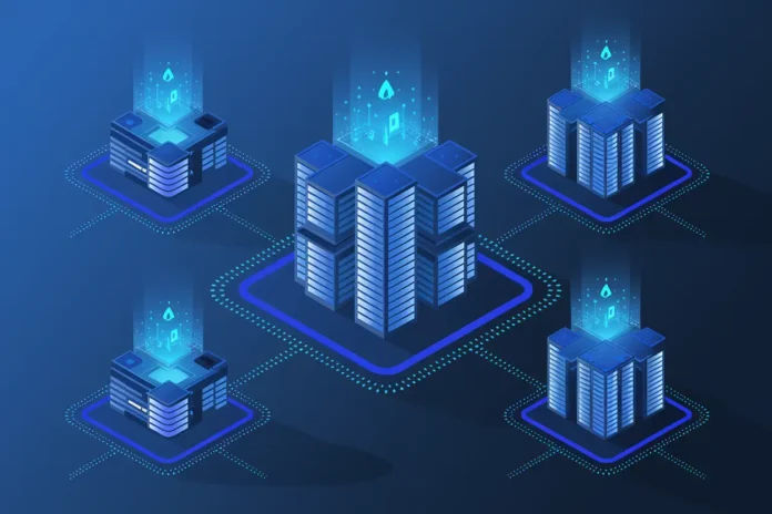 Illustration showing AI-Powered Smart Contracts for Real Estate Tokenization system