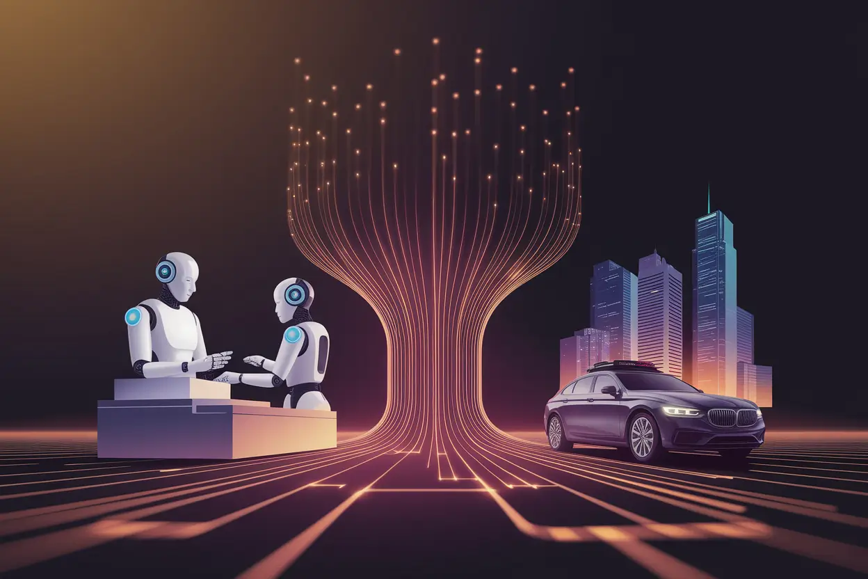 Artificial Intelligence concept illustrating machine learning and automation