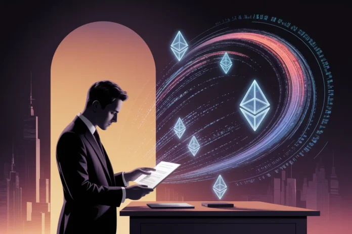 Illustration showing how to hire smart contract developers for blockchain projects