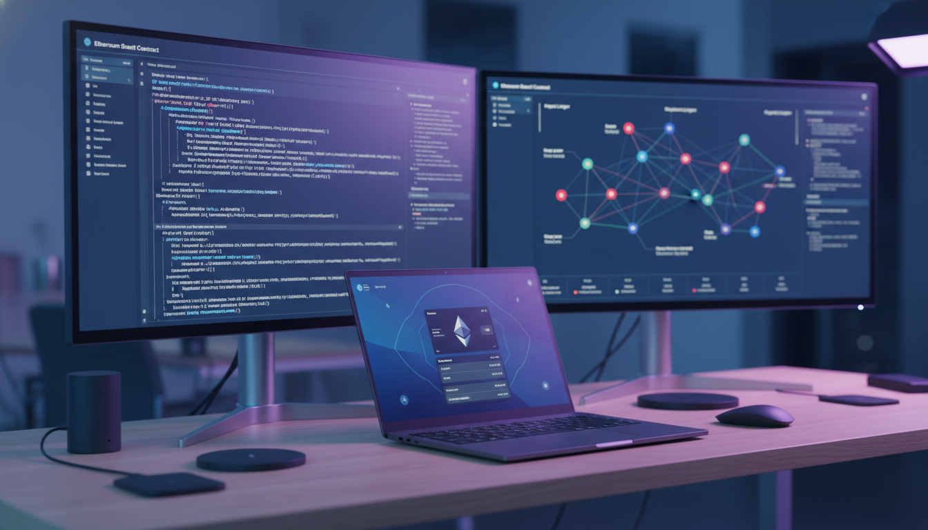 Smart contracts and neural networks engineered by an AI token development company for custom applications.