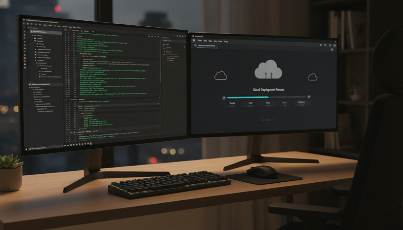 A developer comparing complex open-source code hosting with the simplified setup of WorkClaw launches AI coworkers.
