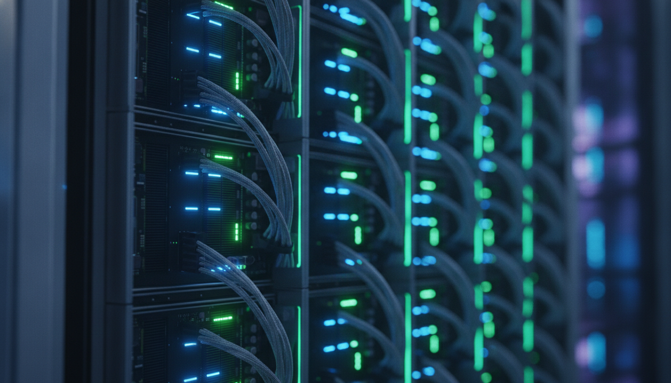 High-performance GPU servers representing capital-intensive infrastructure for Ai Model Integration and cloud compute.
