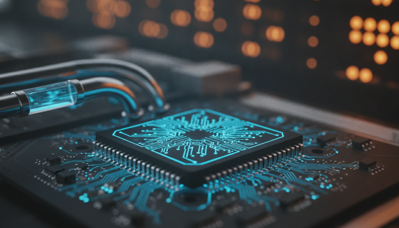 Advanced low-voltage AI microchip optimized for frontier inference clusters with liquid cooling.