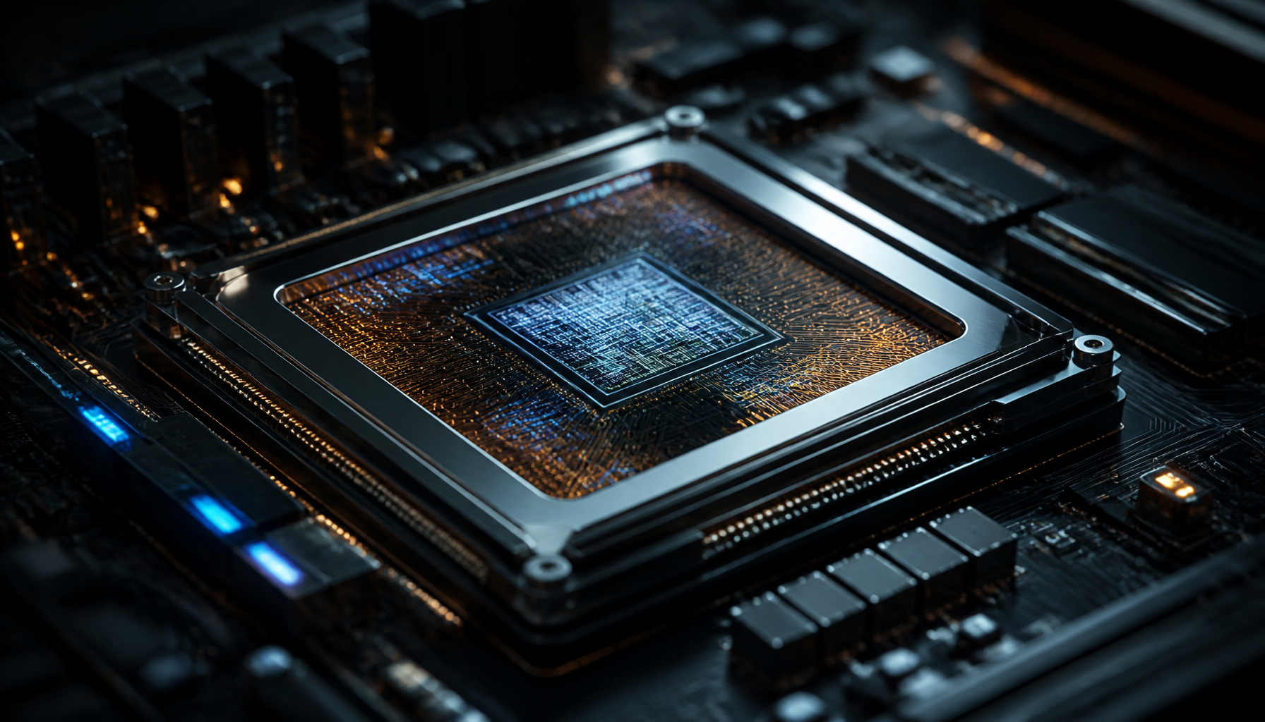 A high-tech local AI inference chip optimized for the GPT-5.6 Sol model architecture.