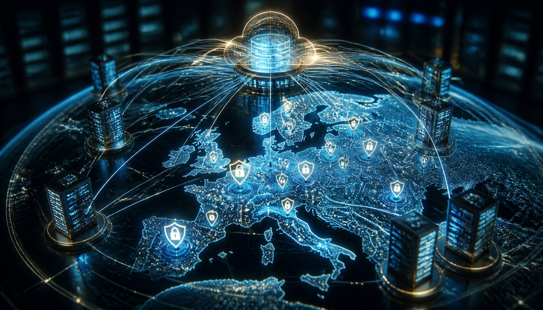 A digital global network map representing compliance as Anthropic adds invisible watermarks to its API and cloud deployments.