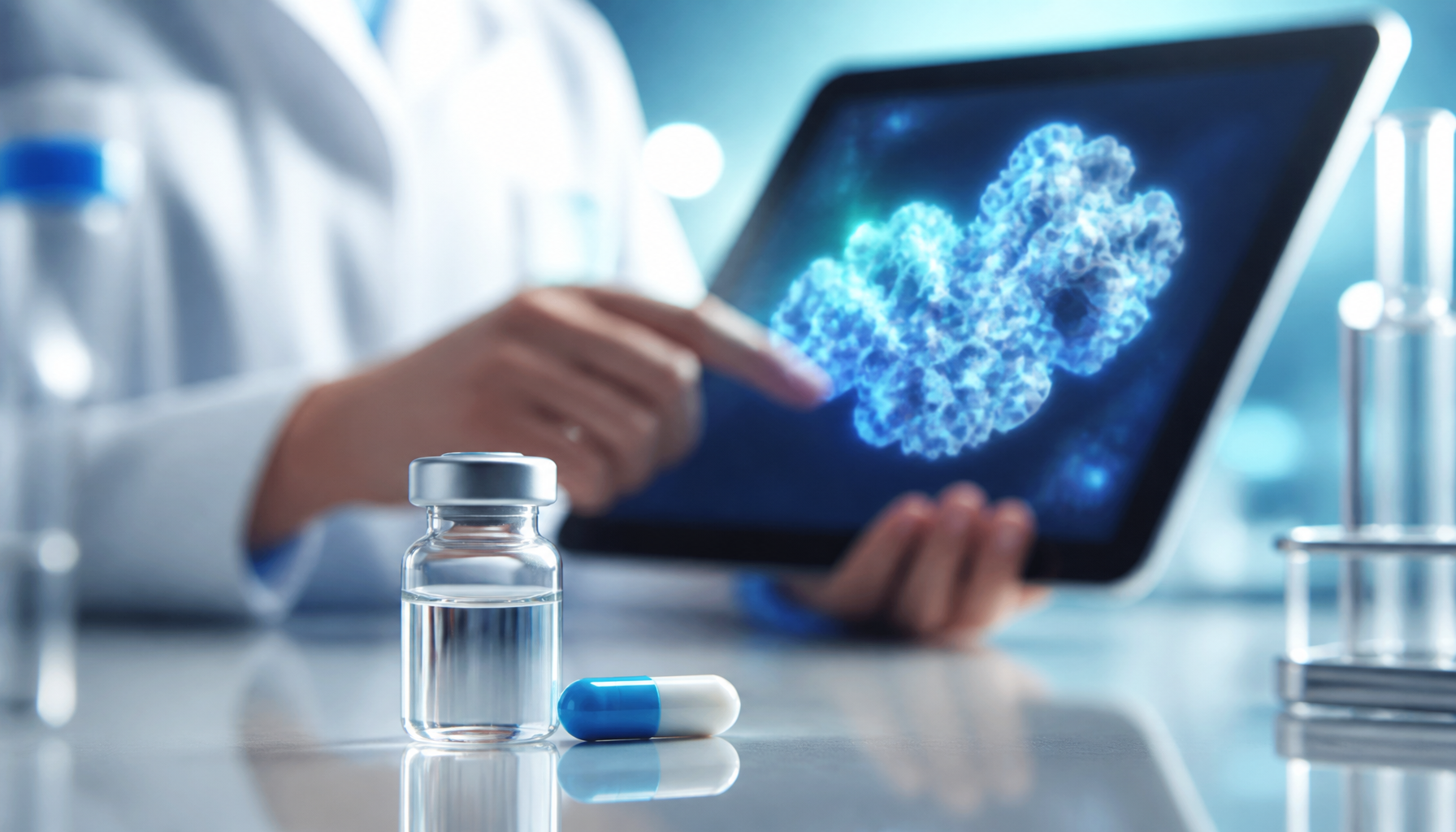 Innovative cancer treatment pill representing breakthrough scientific innovations in modern medicine.